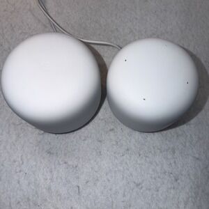 Google Nest Wifi Mesh Wi-Fi System Router + Point H2D White w/ Power Cords